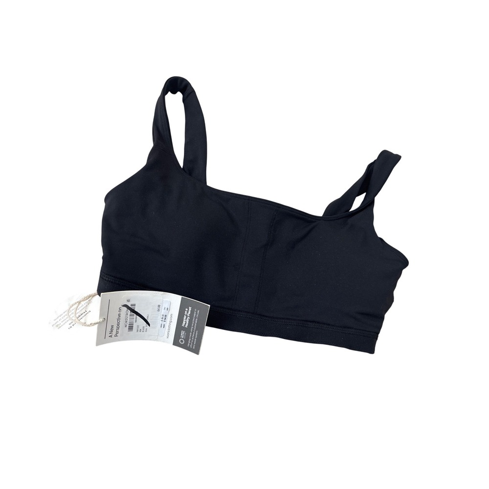 Vuori Elevate Square Neck Sports Bra Black Womens XS NWT VW1101 Activewear